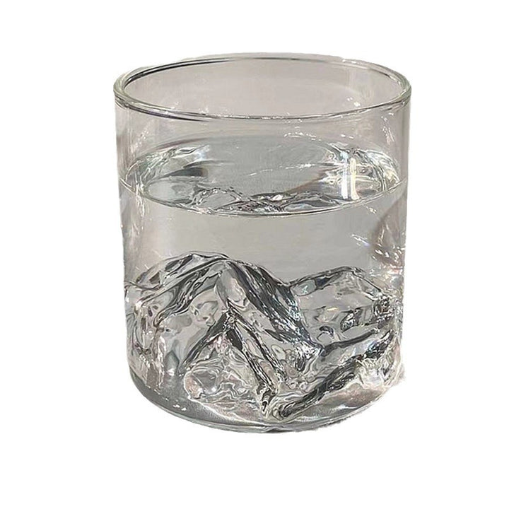 Mountain-Relief Handblown Whiskey Glass Bowlift