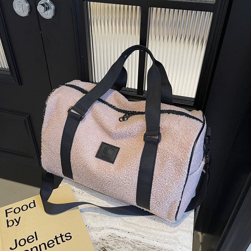 Cozy Fleece-Lined Travel Duffle Bag Bowlift