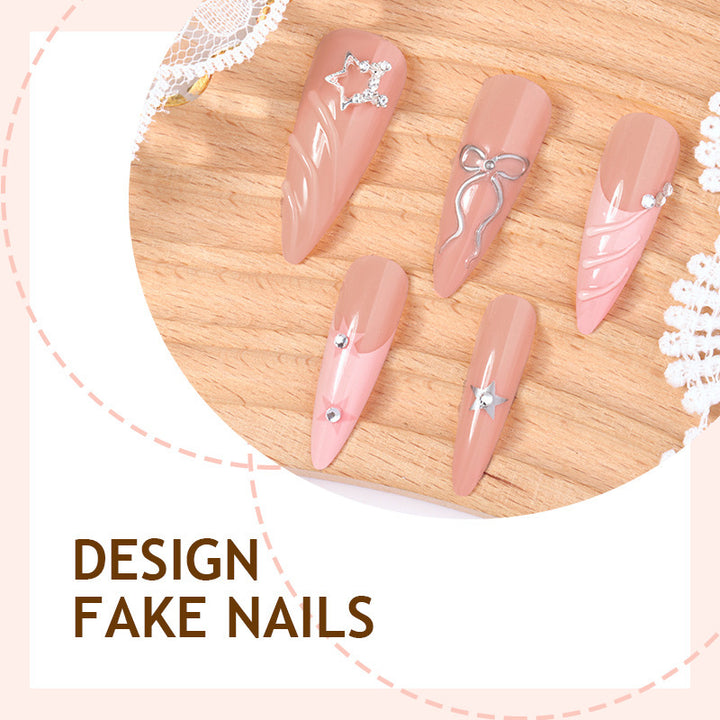 Nail set with glamour design Bowlift