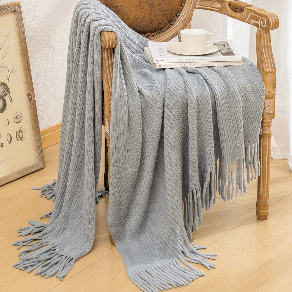 Ladies cozy knit blanket Bowlift