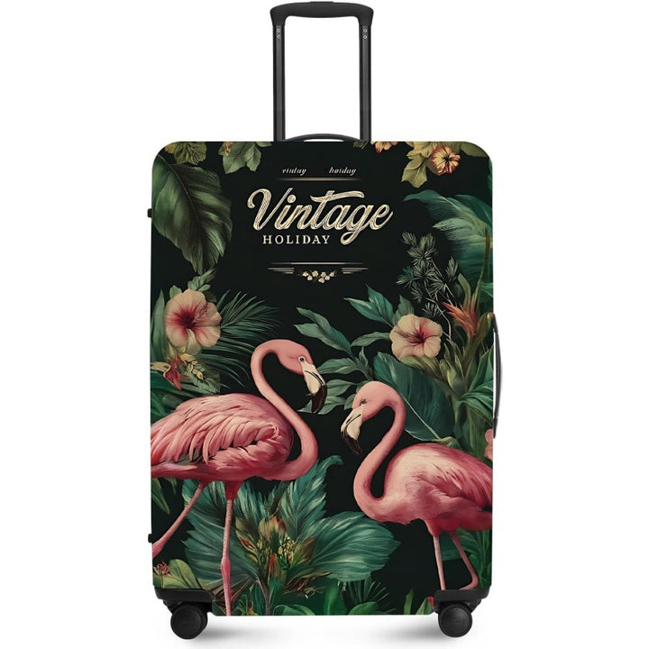 Unisex nan elastic suitcase cover with UV-resistant motif print and zip opening Bowlift