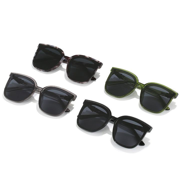 Oversized Square Frame Sunglasses with UV Protection Bowlift
