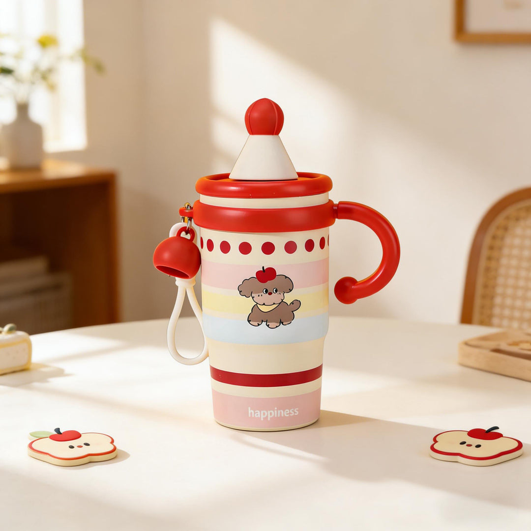 Ladies colorful and creative drinking cups with lid Bowlift