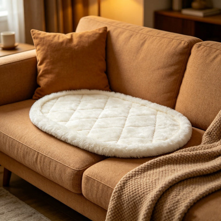Soft Plush Pet Bed Bowlift