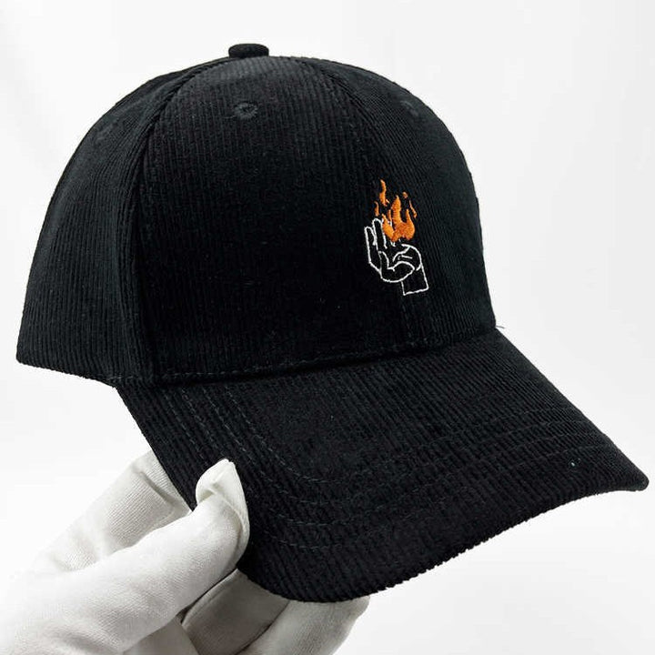 Men's Corduroy Graphic Baseball Cap Bowlift