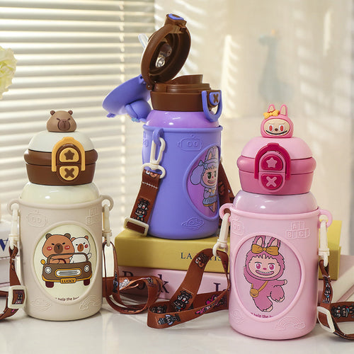 Ladies Motivating Water Bottle with Carrying System from Bowlift