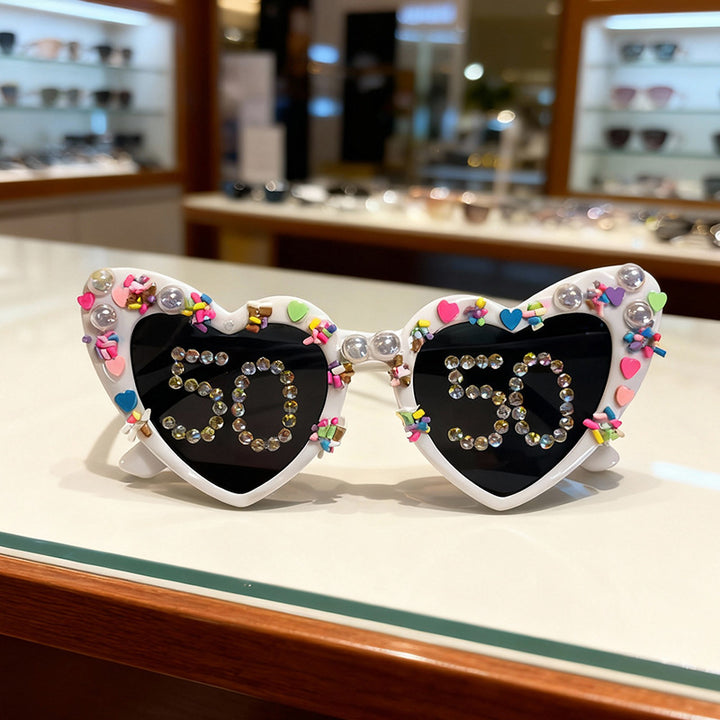 Fun Heart-Shaped Celebration Sunglasses Bowlift