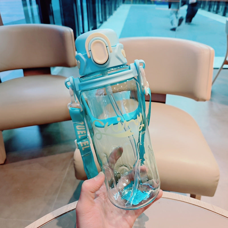 Ladies Ergonomic Water Bottle with Leak-Proof Lid Bowlift