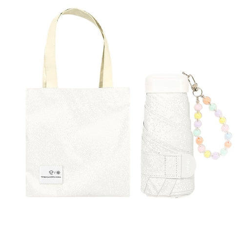Women’s tote bag with integrated folding umbrella Bowlift
