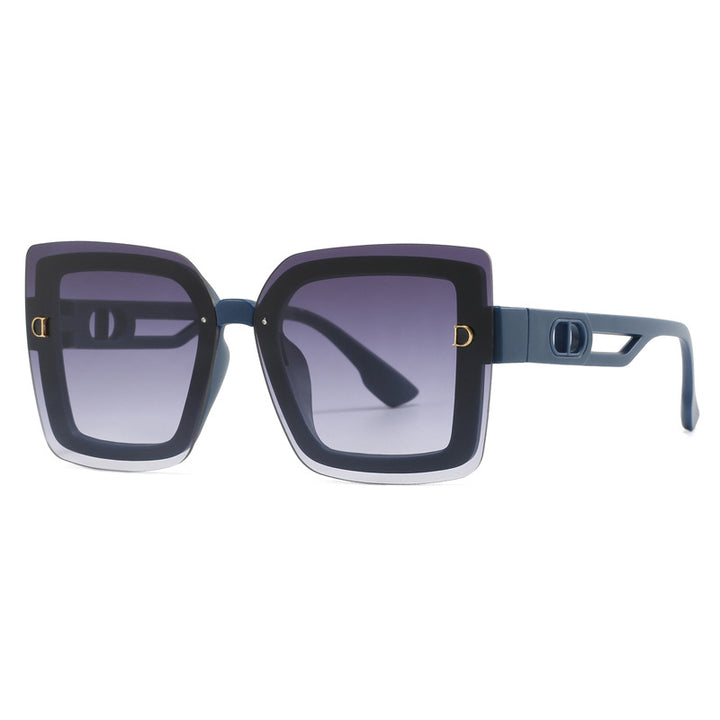 Ladies fashionable oversized sunglasses in geometric design Bowlift