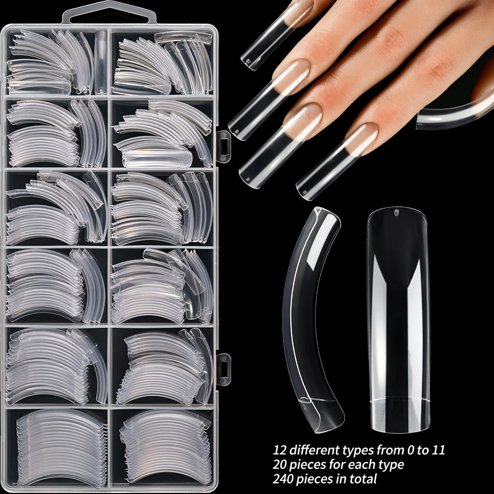 Premium Long Stiletto Nail Tip Set Bowlift