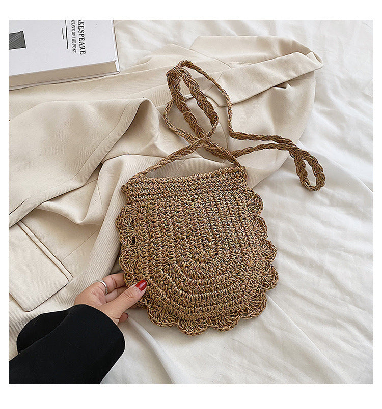 Hand-knotted macrame bag with special wave pattern Bowlift