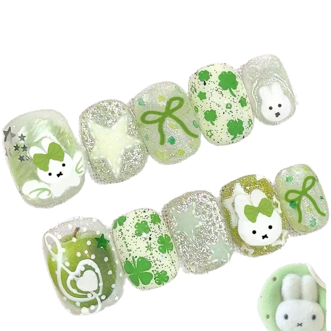 Playful Bunny-Themed Nail Art Set Bowlift