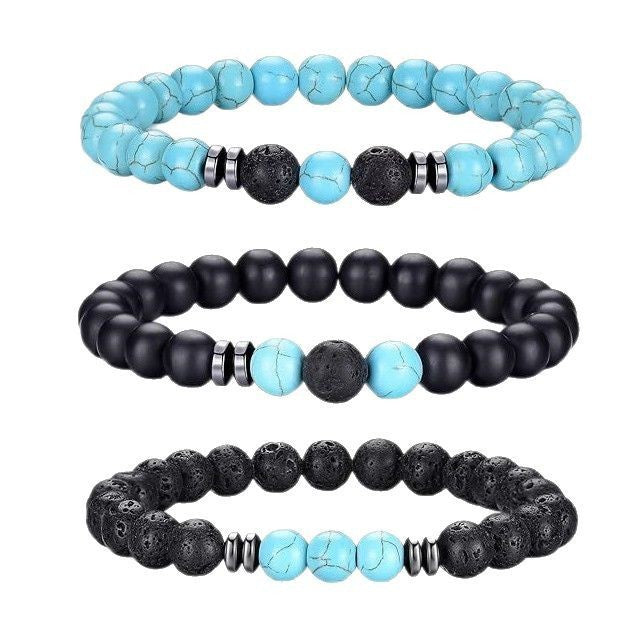 Natural Stone Beaded Bracelet Set Bowlift