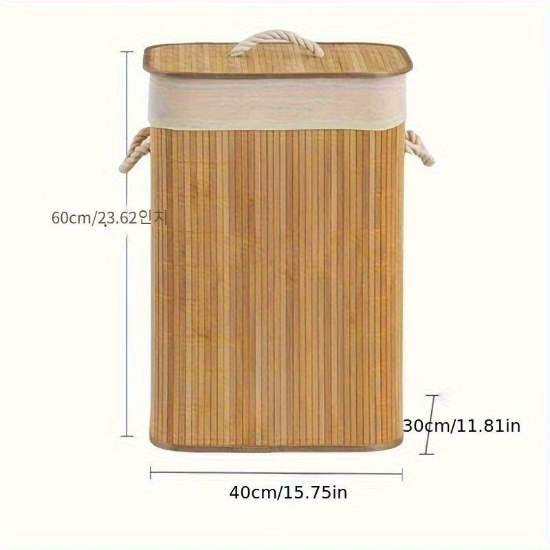 More Elegant and Practical Laundry Basket Made of Rattan Bowlift