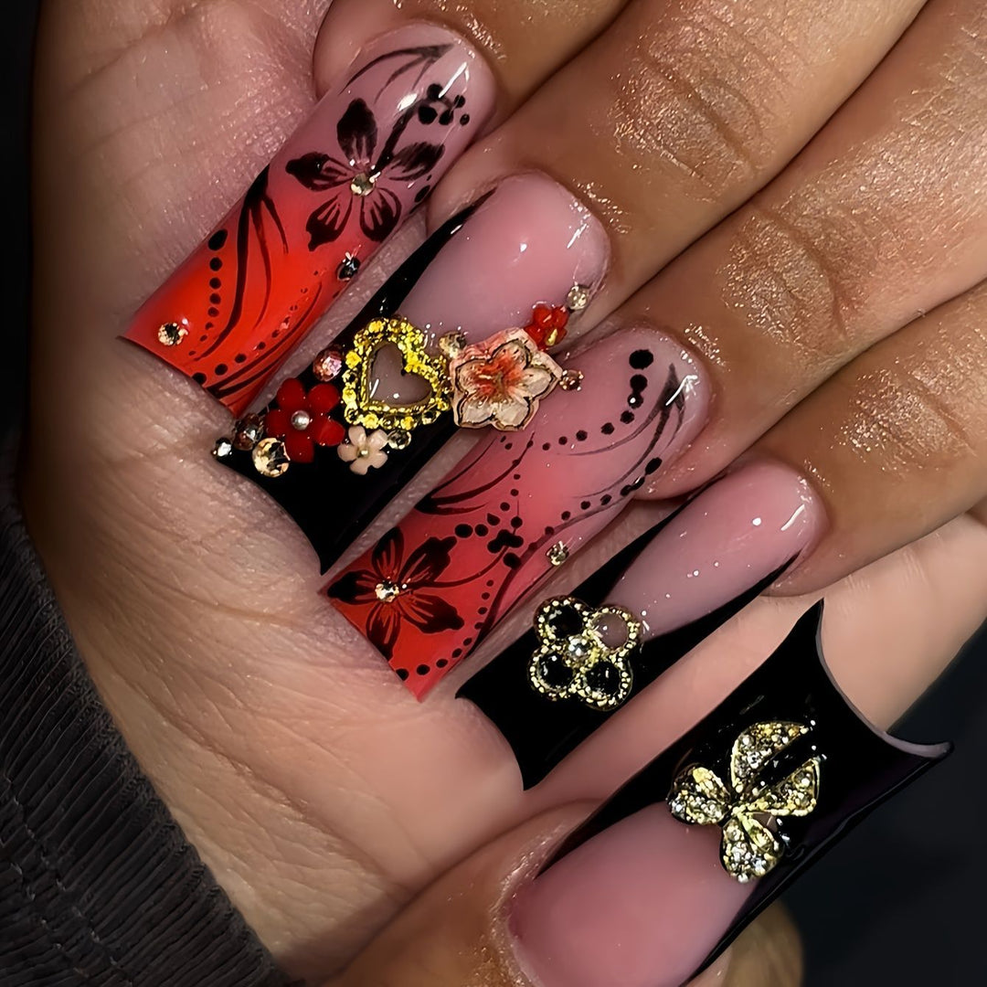 Artistic 3D Nail Art Enhancements Bowlift