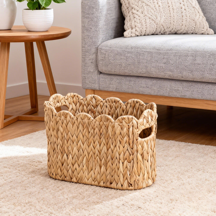 Handwoven Natural Fiber Storage Organizer Bowlift