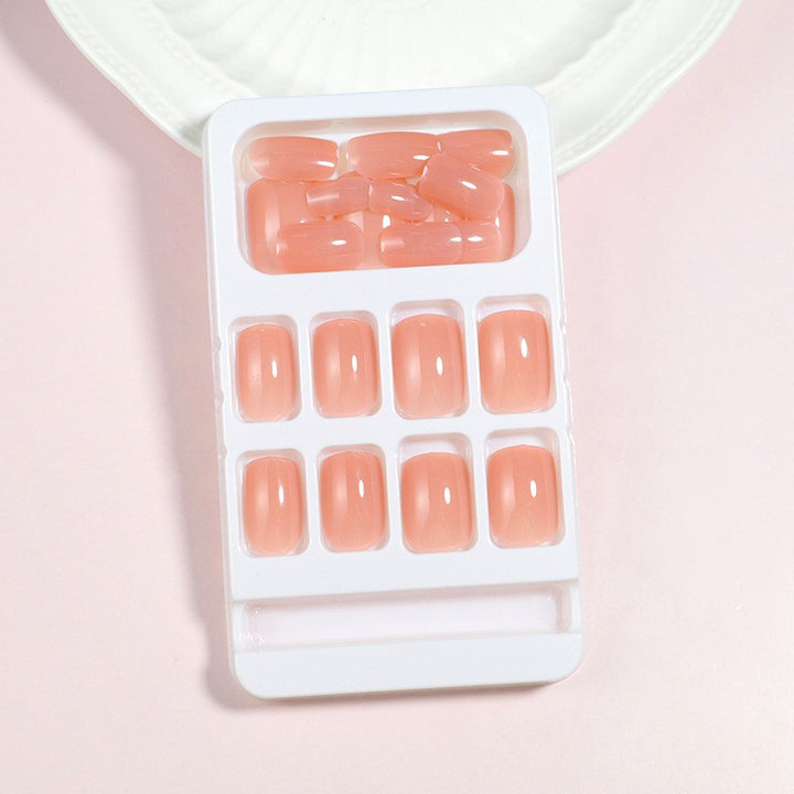 Natural Glossy Press-On Nail Set Bowlift