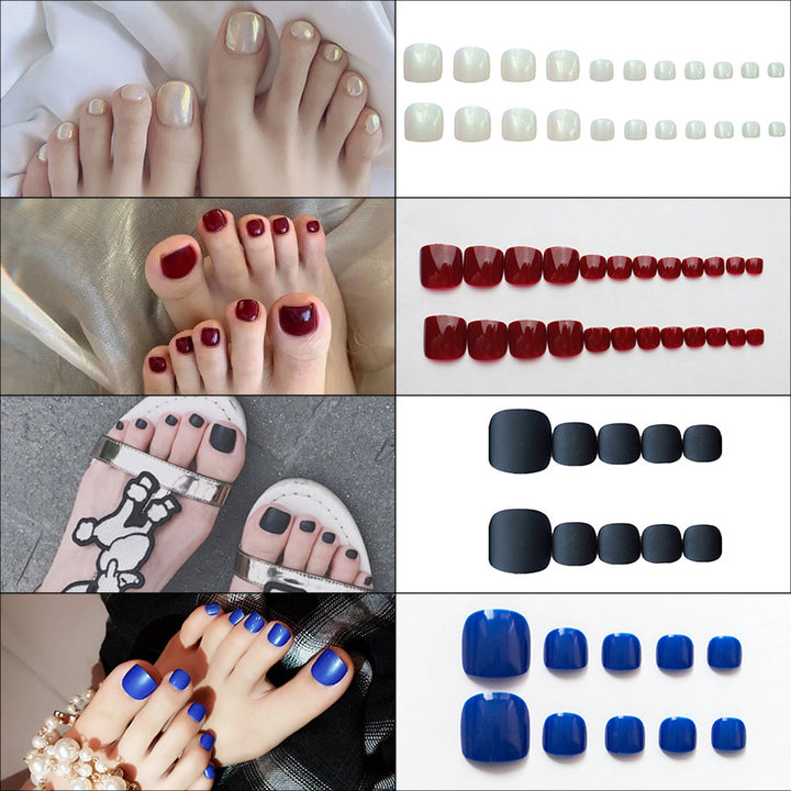Premium Decorative Press-On Toenails Bowlift