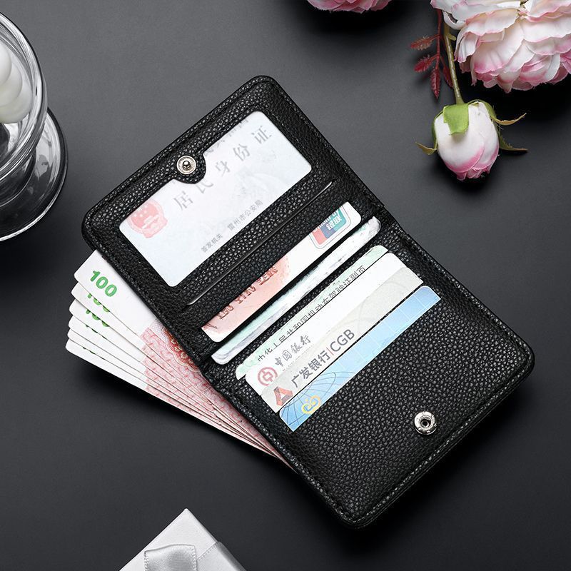 Pebbled Leather Bifold Wallet with RFID-Blocking and Multiple Card Slots Bowlift
