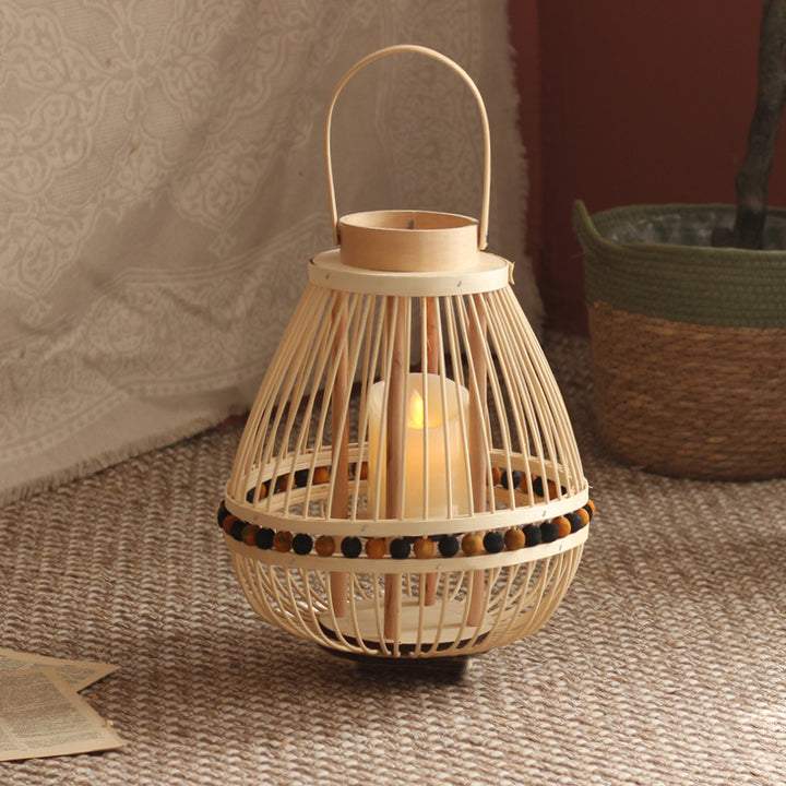 Handcrafted lantern made from natural materials Bowlift