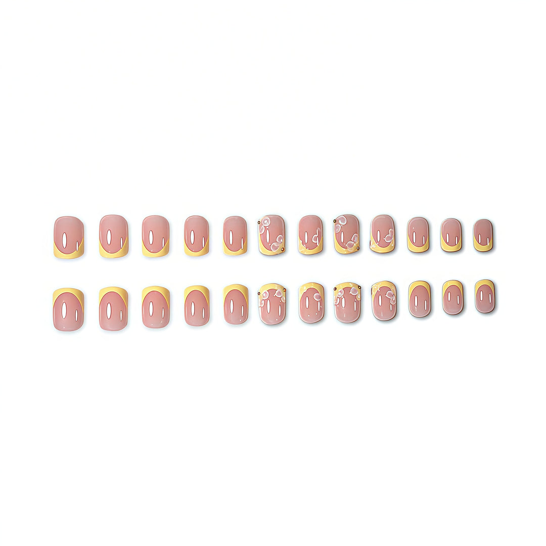 French Tip Acrylic Nail Extensions Bowlift