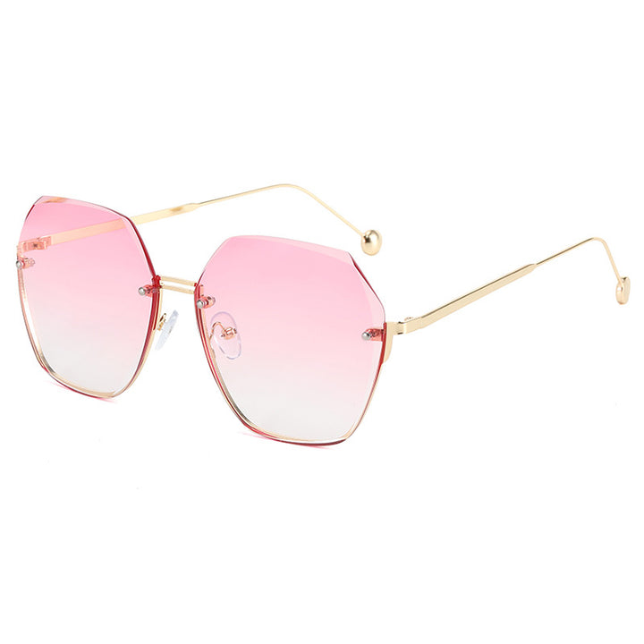 Ladies oversized sunglasses in modern hexagon style Bowlift