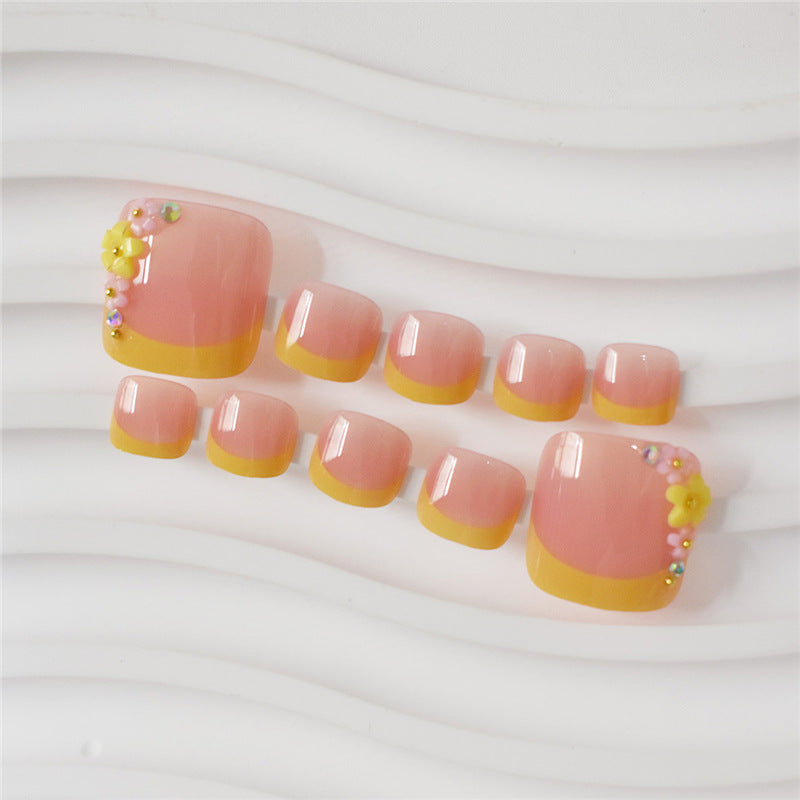 Decorative Press-On Toe Nails Bowlift
