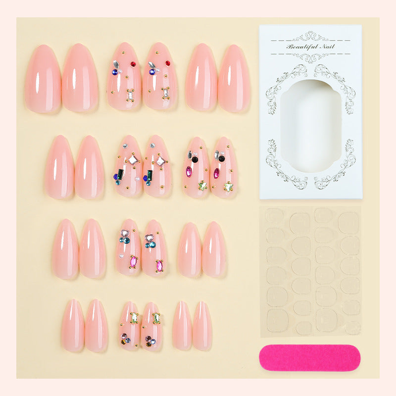 Artificial nail set with sparkling detailing Bowlift