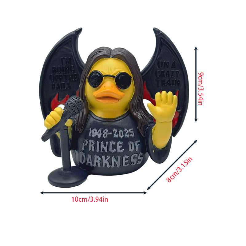 Funny rubber duck with rocker design Bowlift