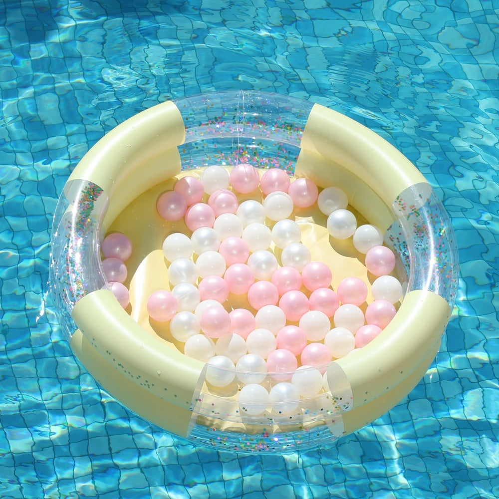 Mermaid-Themed Inflatable Pool Ring Bowlift