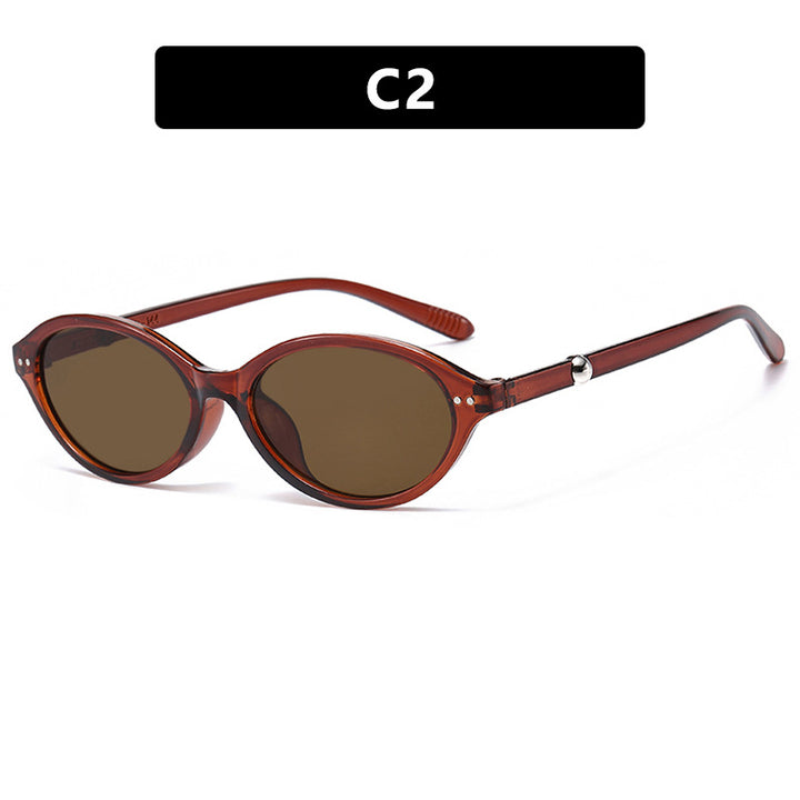 Women trendy sunglasses in oval design with UV protection Bowlift