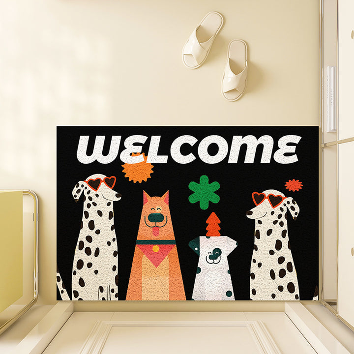 Unisex Playful Illustrated Welcome Mat Bowlift