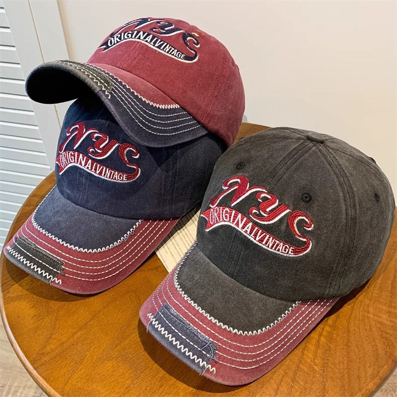 Men's Embroidered Vintage Cap Bowlift