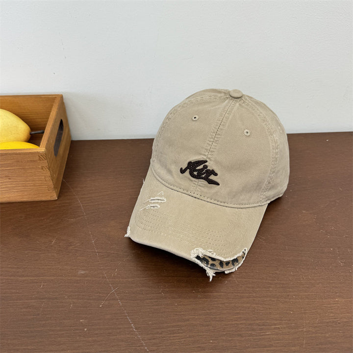 Women's Distressed Vintage Baseball Cap Bowlift