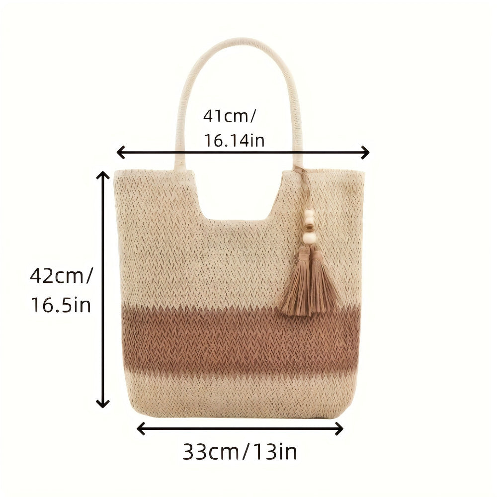 Trendy Braided Tote Bag Bowlift