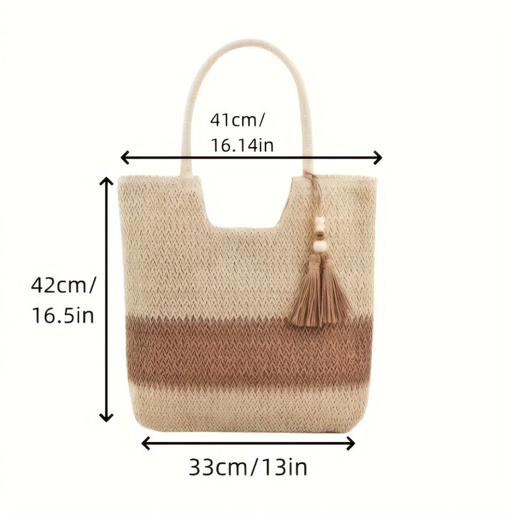 Trendy Braided Tote Bag Bowlift