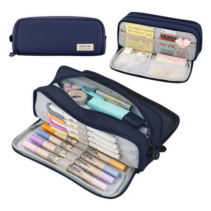 Versatile Multi-Compartment Pencil Case Bowlift