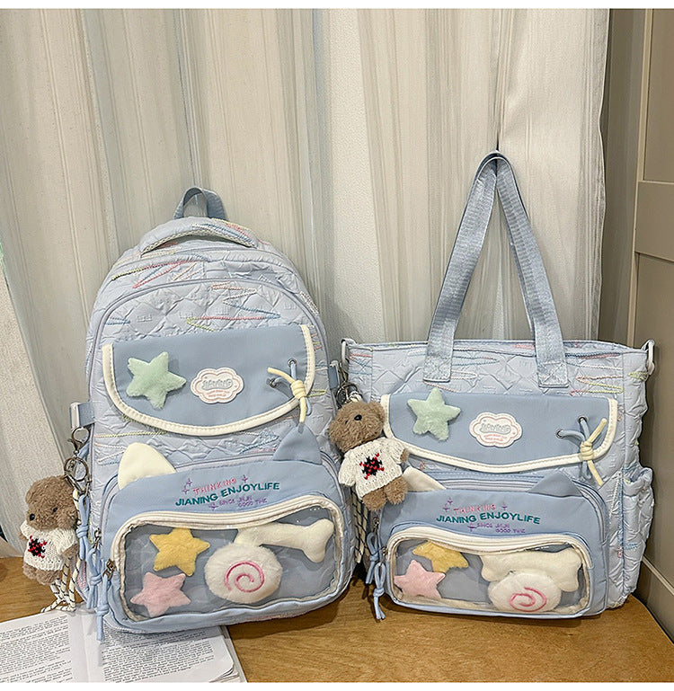 Multi-Functional College School Backpack Bowlift