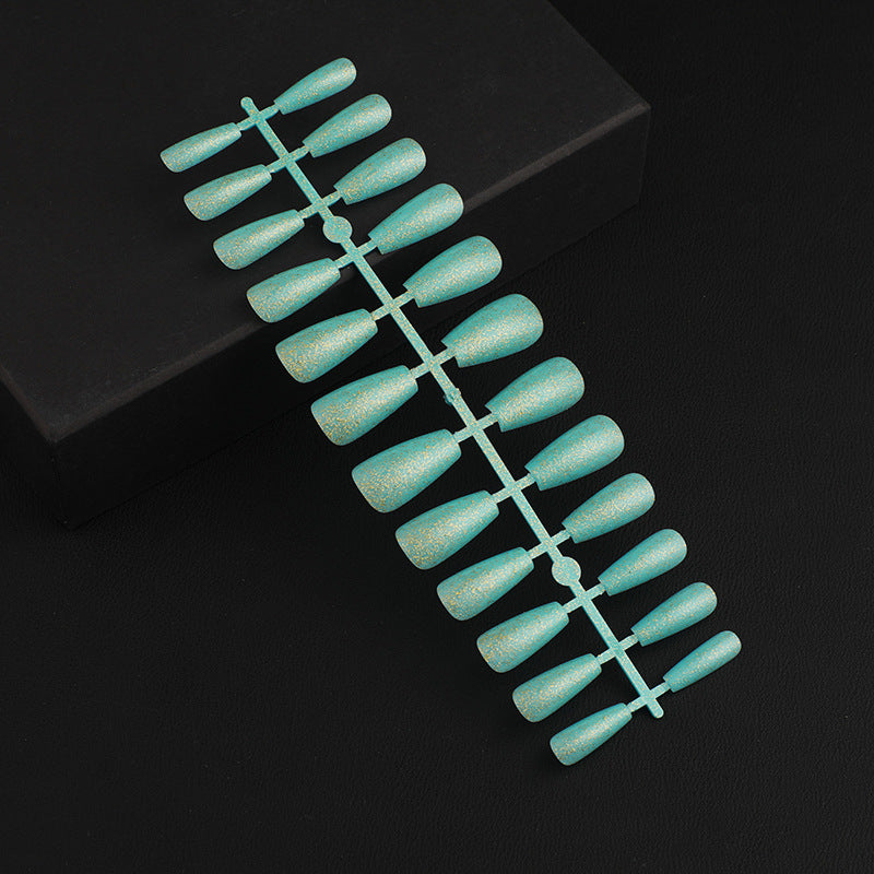 Artificial Nail Set with Elegant Glitter Effect Bowlift