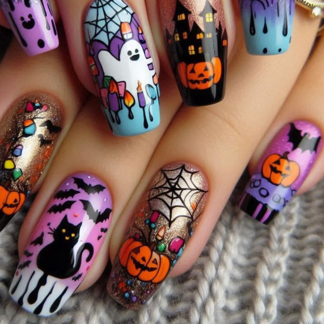 Halloween-Themed Nail Art Set Bowlift