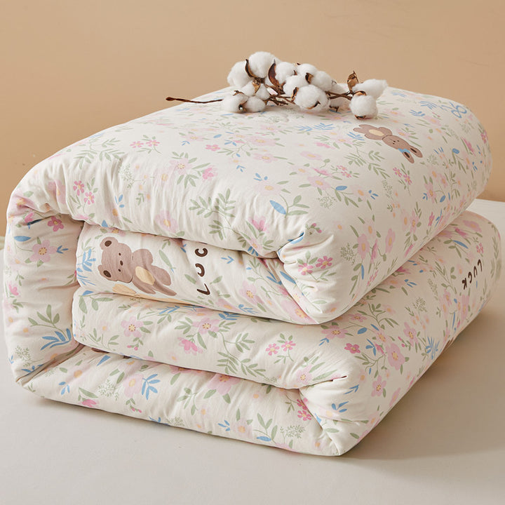 Women's cozy blanket with lovely bear pattern Bowlift