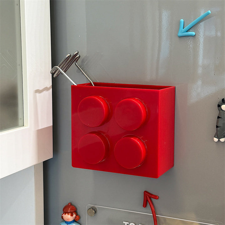 Magnetic Building-Block Style Fridge Storage Caddy Bowlift