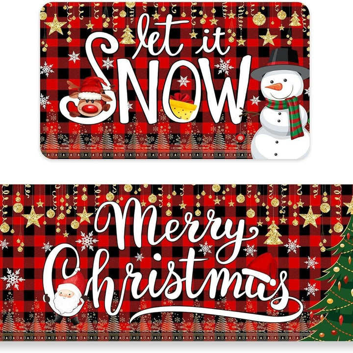 Festive Welcome Door Mat Bowlift