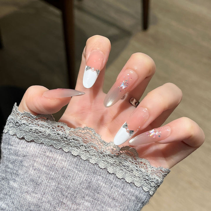 3D Embellished Press-On Nail Art Set Bowlift