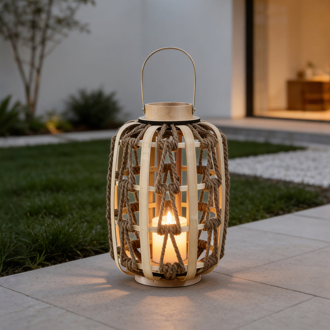 Decorative Rattan Lantern Bowlift