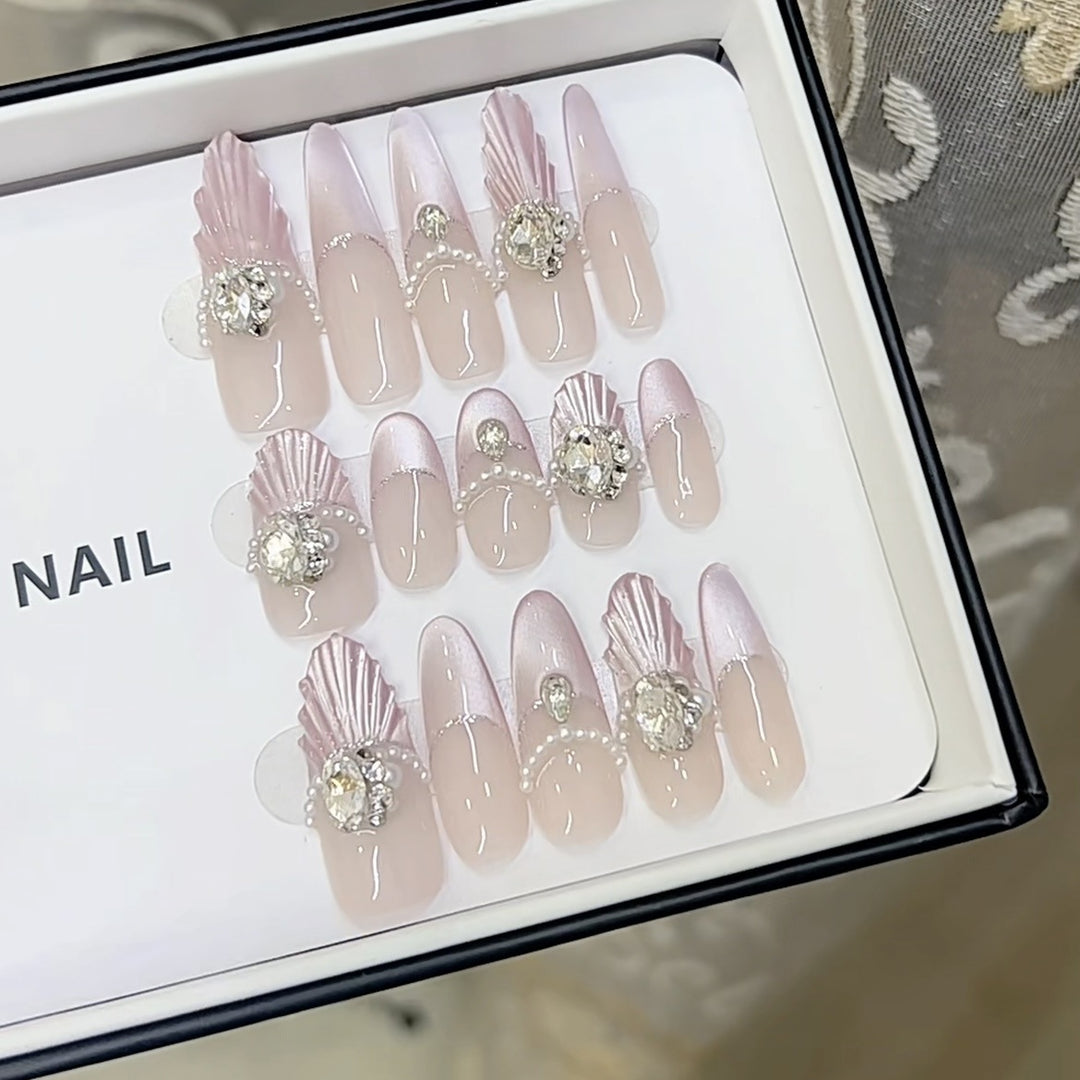 3D Decorative Press-On Nail Set Bowlift
