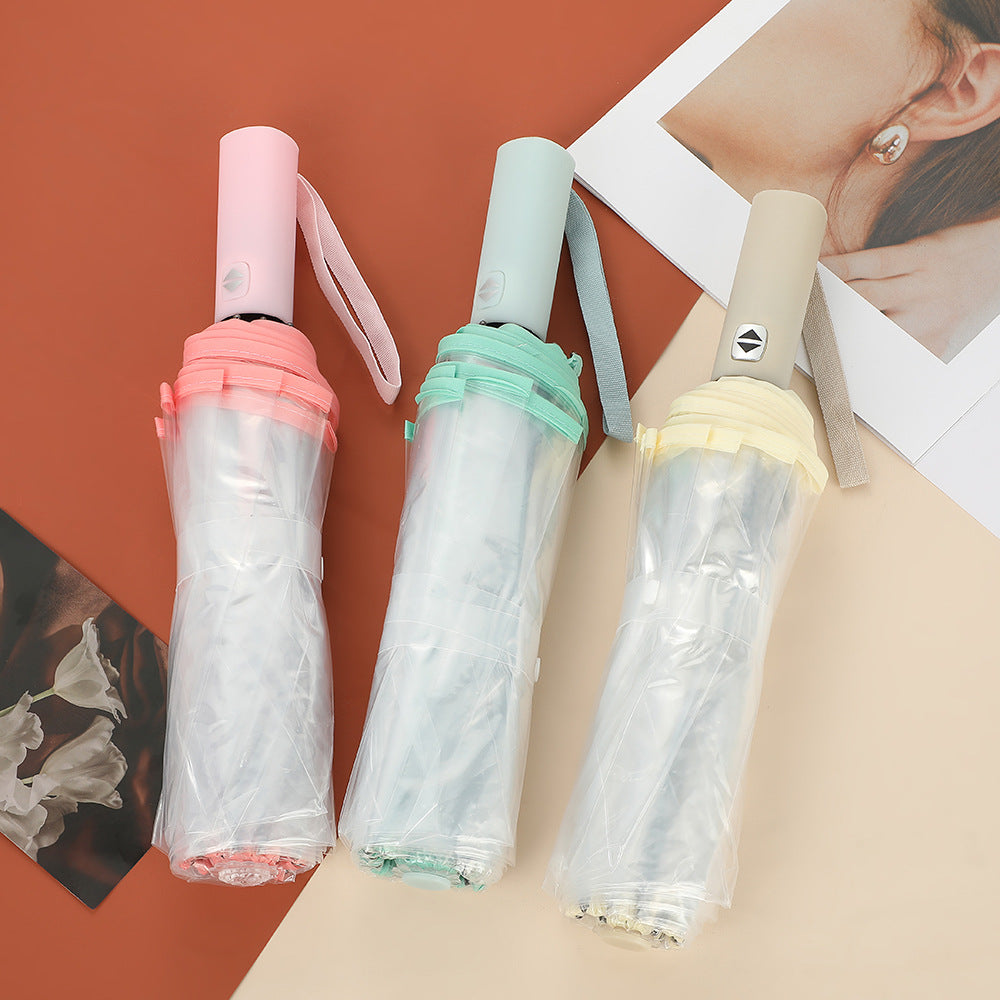 Unisex Automatic Transparent Umbrella Bowlift