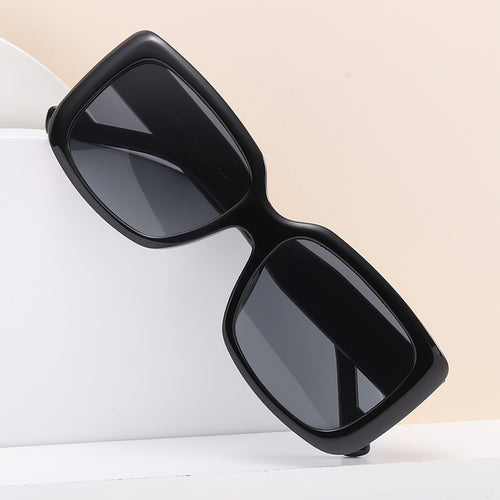 Women's fashionable square sunglasses with transparent frame and innovative design Bowlift