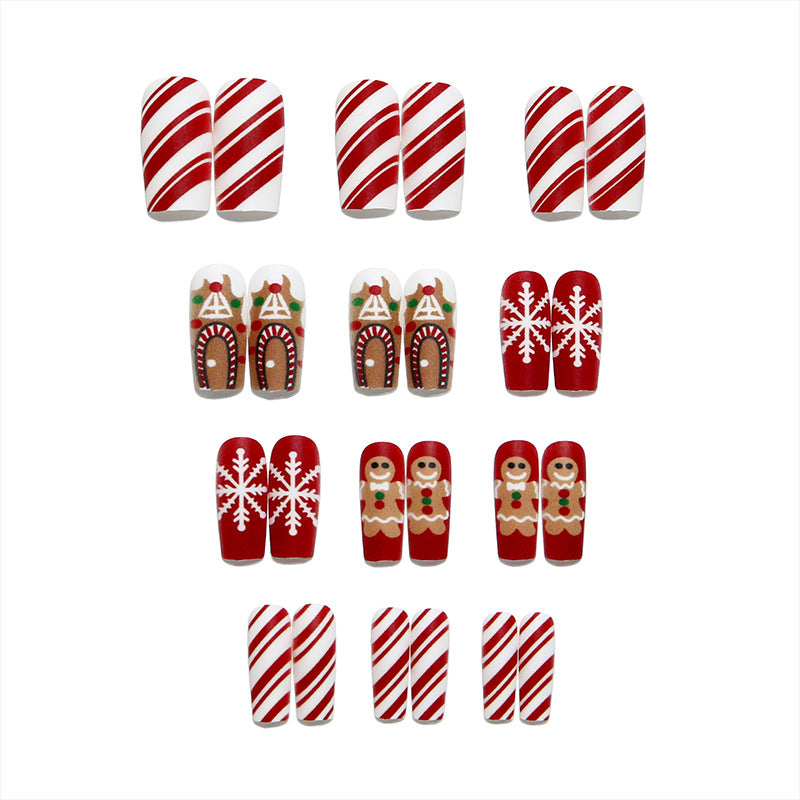 Creative nail art set with festive Christmas design Bowlift